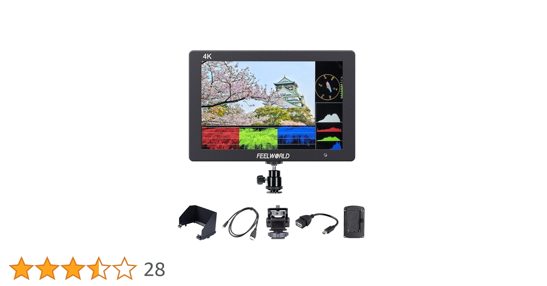 7インチ 液晶モニター4K （FEELWORLD T7 PLUS ） Amazon | FEELWORLD T7 PLUS 7インチ 4K HDMI入出力 3D LUT 写真